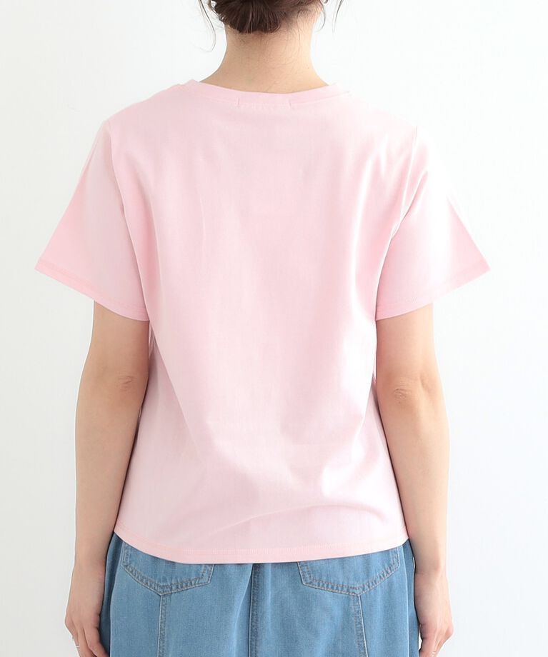 SHOO･LA･RUE「【洗える/S-LL】デイリーカジュアルに プリントアソート ベーシックTシャツ」|Tシャツ・カットソー|