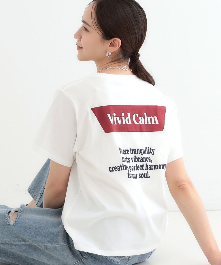SHOO･LA･RUE「【洗える/S-LL】デイリーカジュアルに プリントアソート ベーシックTシャツ」|Tシャツ・カットソー|ホワイト(401)