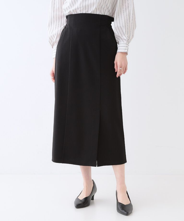 SHOO･LA･RUE「【洗える】洗濯後しわになりにくい カットジョーゼット ナロースカート」|スカート|