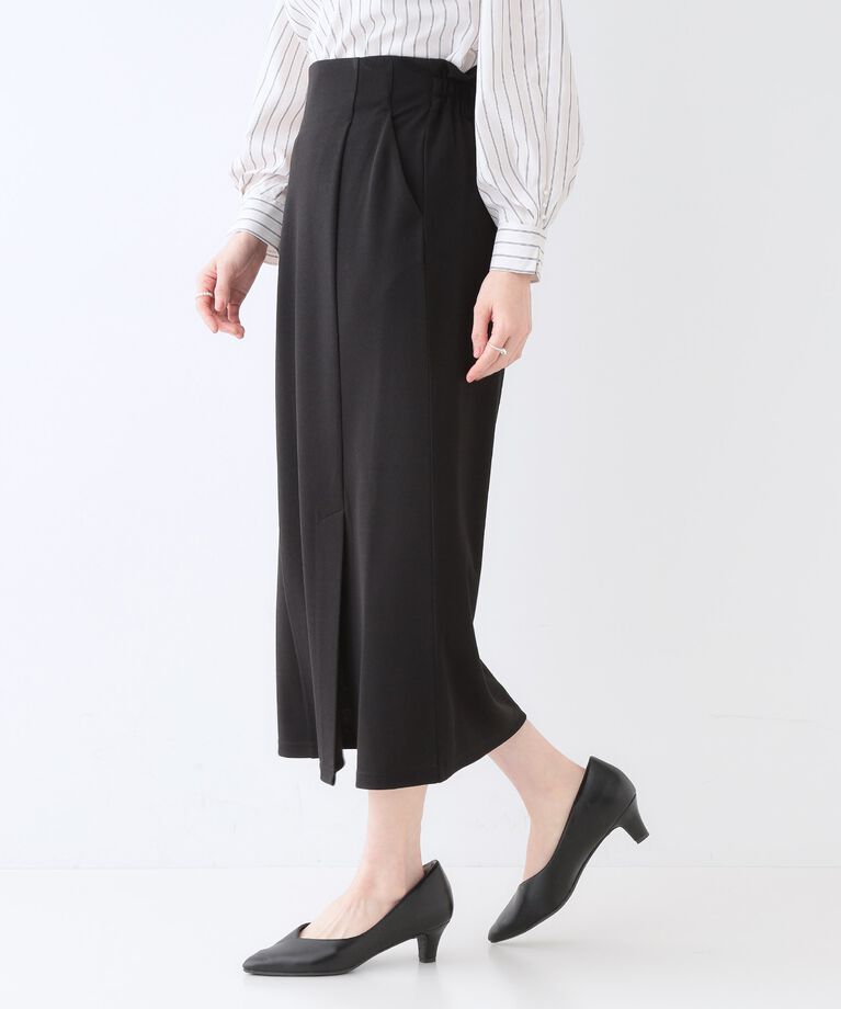 SHOO･LA･RUE「【洗える】洗濯後しわになりにくい カットジョーゼット ナロースカート」|スカート|