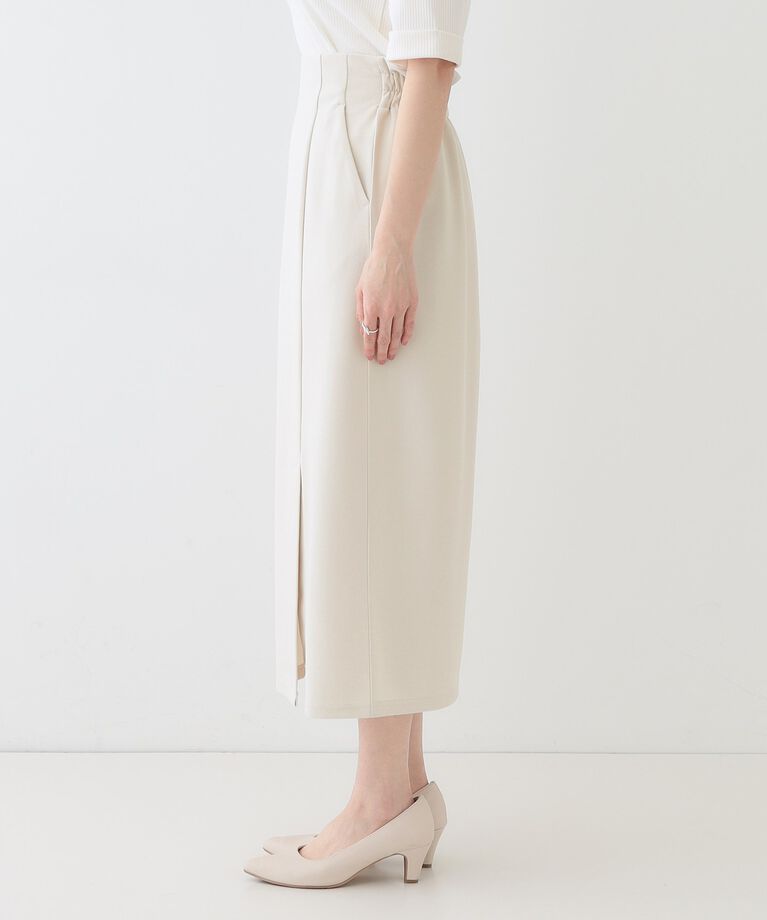 SHOO･LA･RUE「【洗える】洗濯後しわになりにくい カットジョーゼット ナロースカート」|スカート|