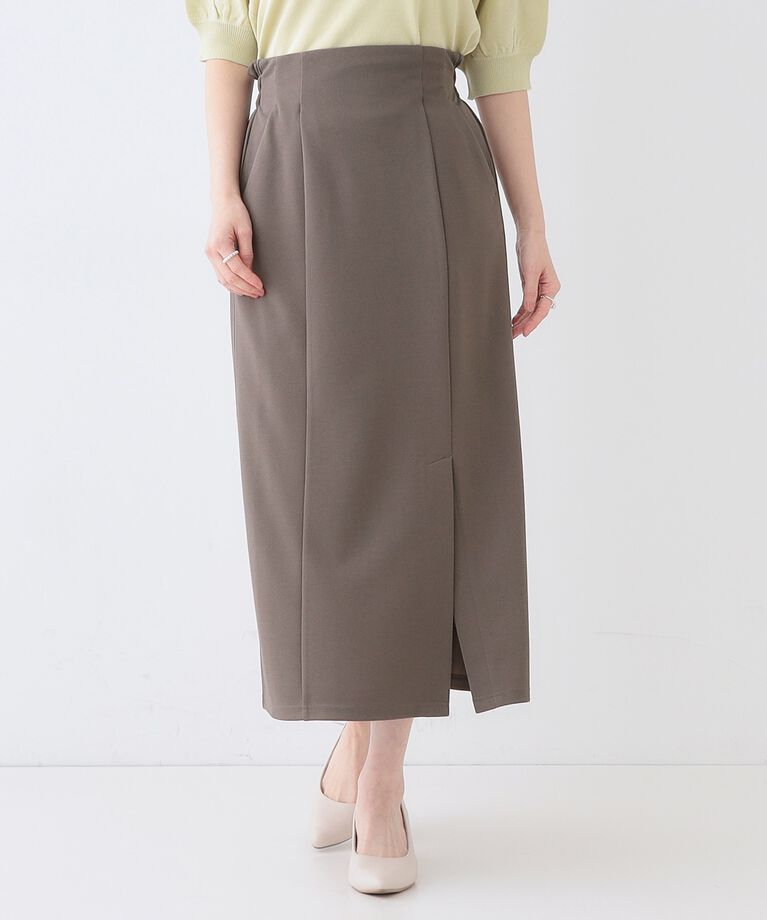 SHOO･LA･RUE「【洗える】洗濯後しわになりにくい カットジョーゼット ナロースカート」|スカート|