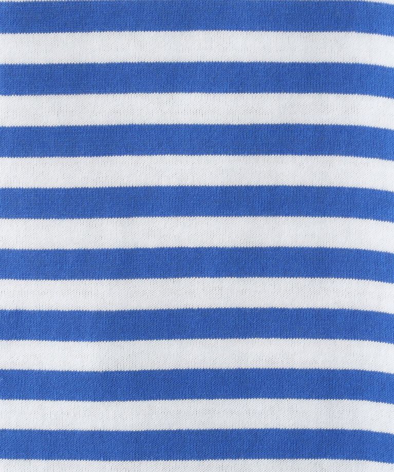 SHOO･LA･RUE「【洗える/S-LL】ハーフスリーブボーダーカットソー」|Tシャツ・カットソー|