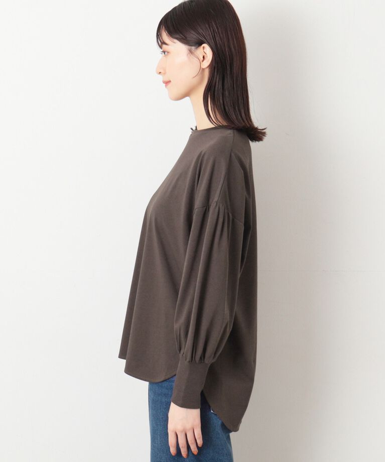 Dessin「【洗える】ギャザースリーブカットソー」|Tシャツ・カットソー|