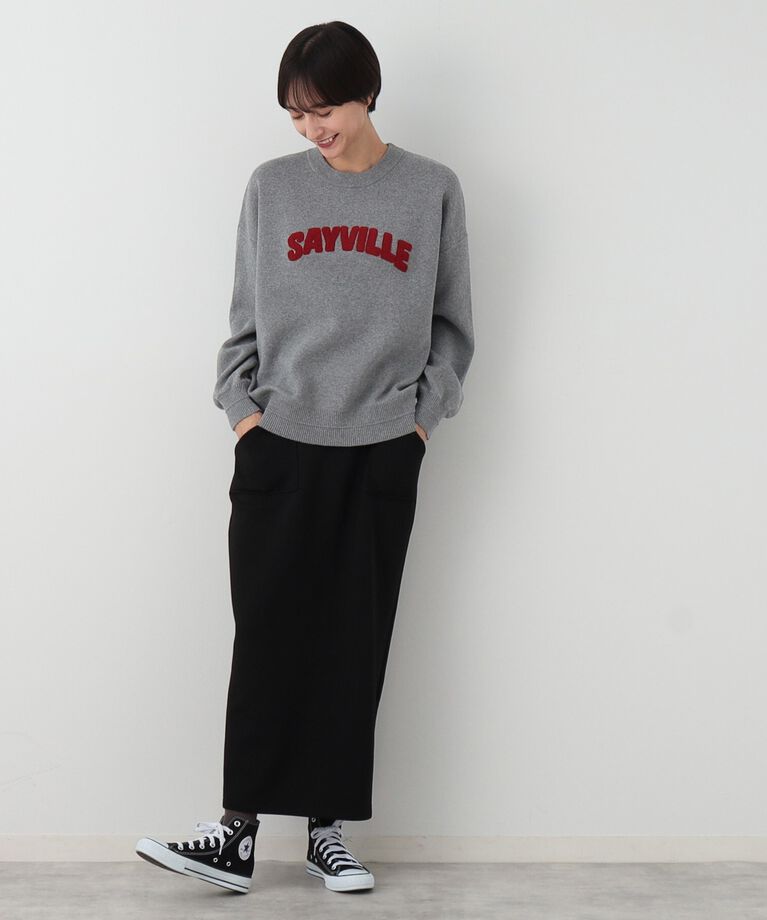 Dessin「【洗える】サガラ刺繍ロゴニット（XS～L）」|ニット・セーター|