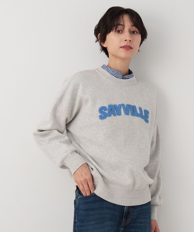 Dessin「【洗える】サガラ刺繍ロゴニット（XS～L）」|ニット・セーター|
