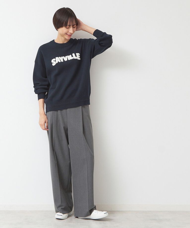 Dessin「【洗える】サガラ刺繍ロゴニット（XS～L）」|ニット・セーター|