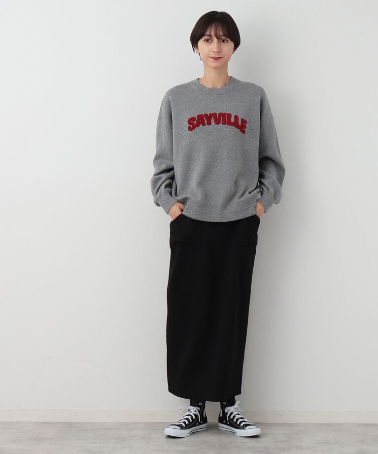 Dessin「【洗える】サガラ刺繍ロゴニット（XS～L）」|ニット・セーター|