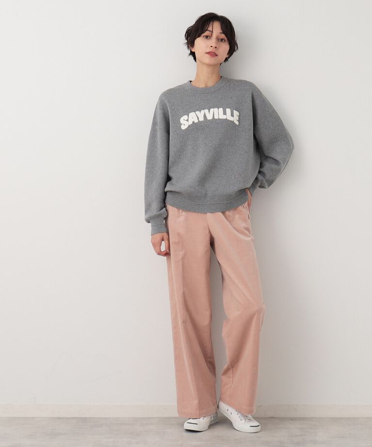Dessin「【洗える】サガラ刺繍ロゴニット（XS～L）」|ニット・セーター|