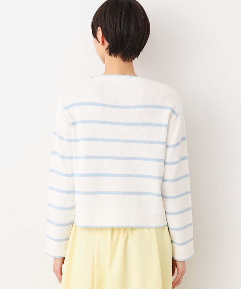 Dessin「【洗える】肩ボタン付きボーダーニット（XS～L）」|ニット・セーター|