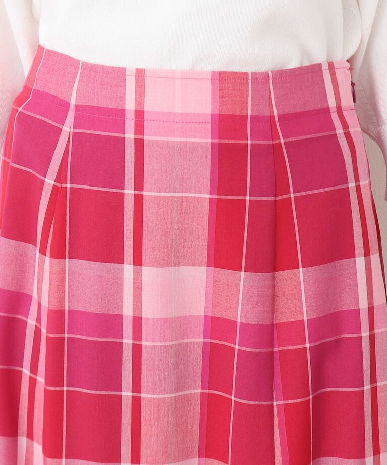 Dessin「【洗える・4サイズ展開】チェック柄マーメイドスカート（XS～L）」|スカート|