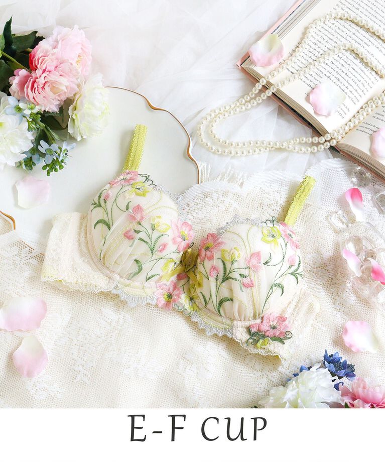 Risa Magli「テリン ブラジャー（E-F）＜S Make Type＞」|インナー|イエロー(032)