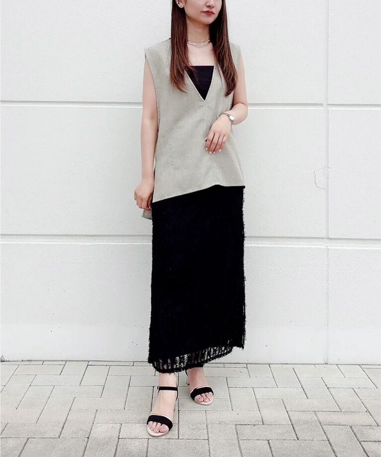 ESPERANZA「クリアヒールアンクルストラップ 24SS」|サンダル|