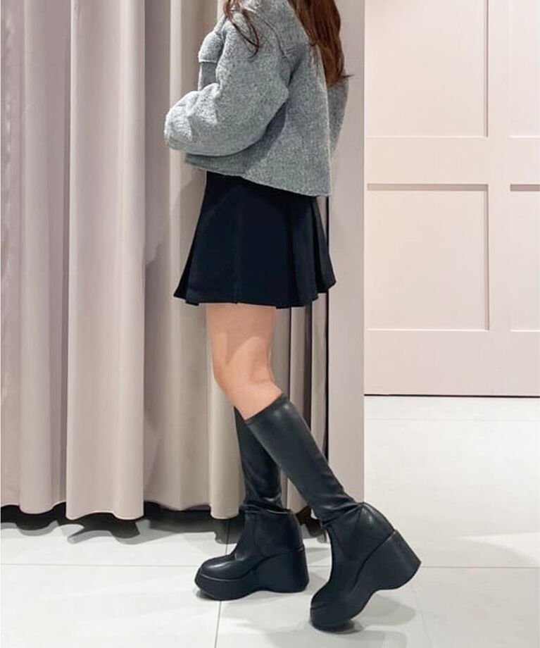 ESPERANZA「きゅんフィットインソールウェッジロングブーツ」|ショートブーツ|