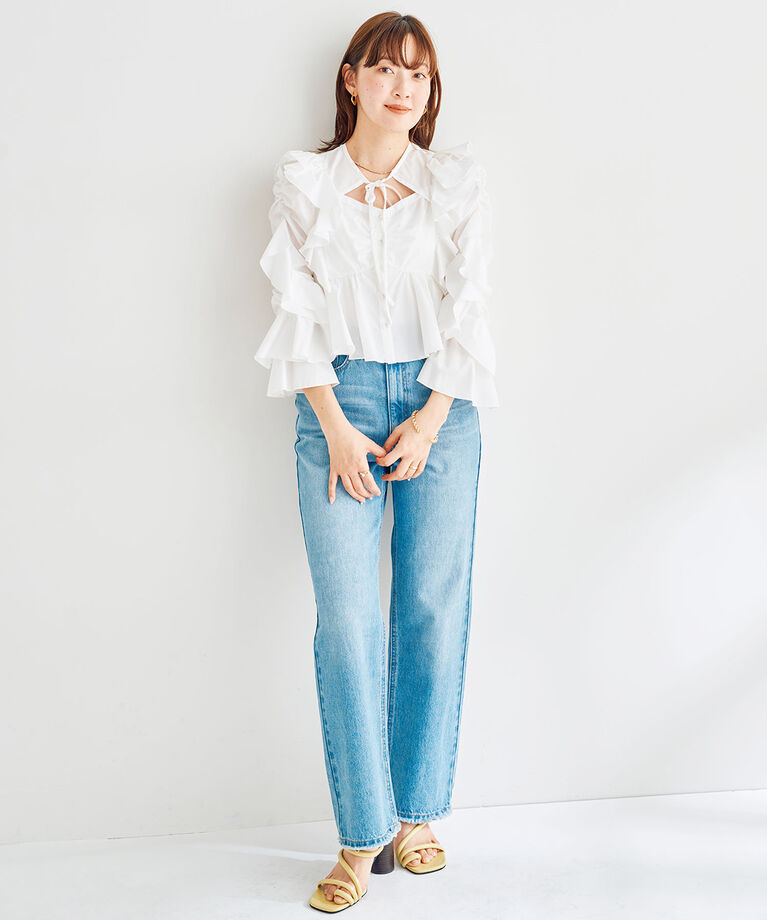 COCO DEAL「スリムストレートデニムパンツ」|デニム|