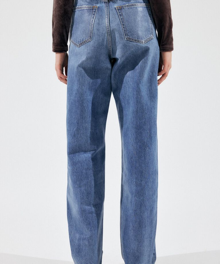 MOUSSY「HW COATED LOOSE STRAIGHT」|デニム|