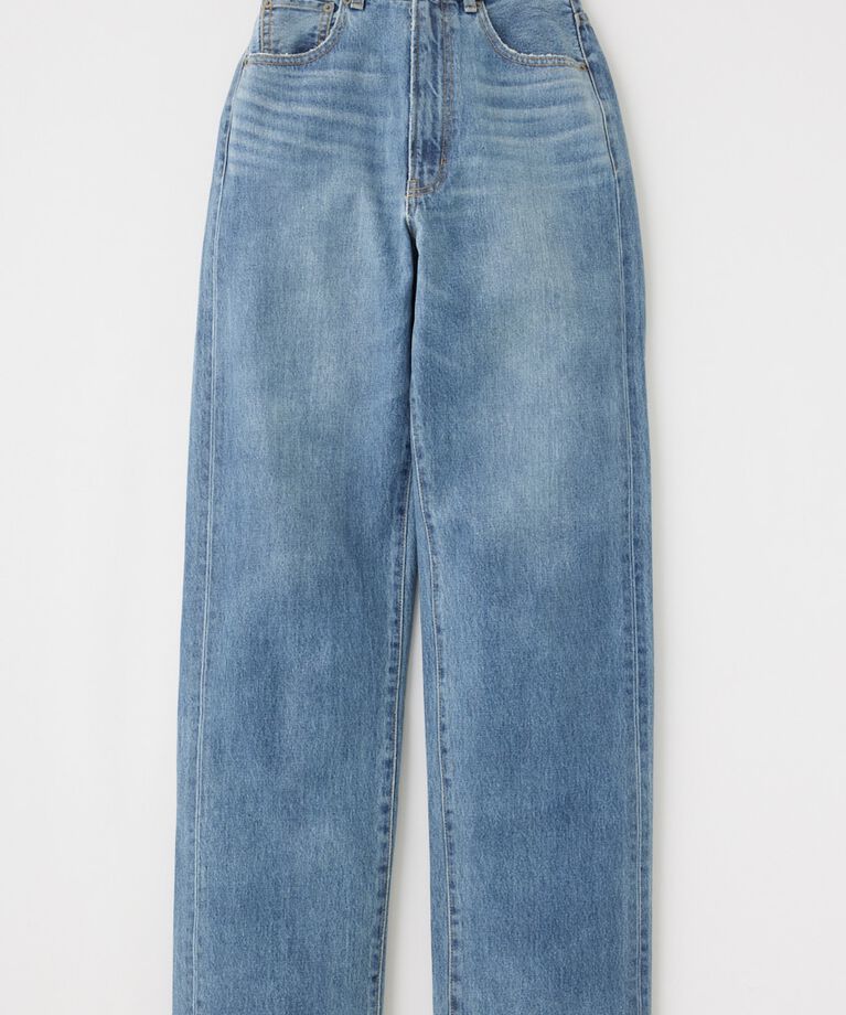 MOUSSY「HW COATED LOOSE STRAIGHT」|デニム|