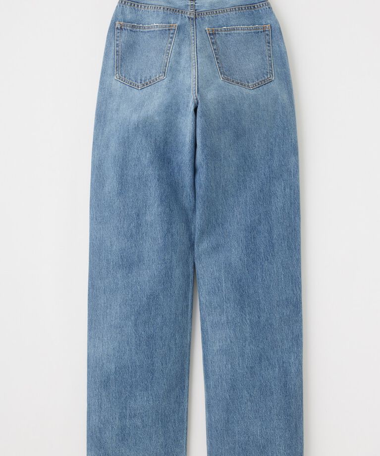 MOUSSY「HW COATED LOOSE STRAIGHT」|デニム|