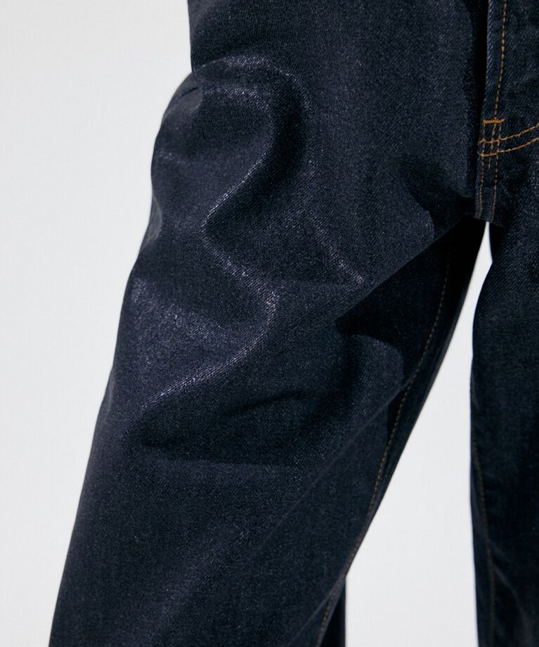 MOUSSY「HW COATED LOOSE STRAIGHT」|デニム|