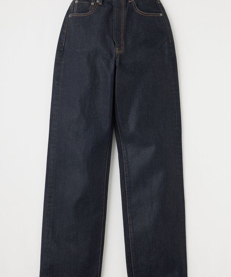 MOUSSY「HW COATED LOOSE STRAIGHT」|デニム|