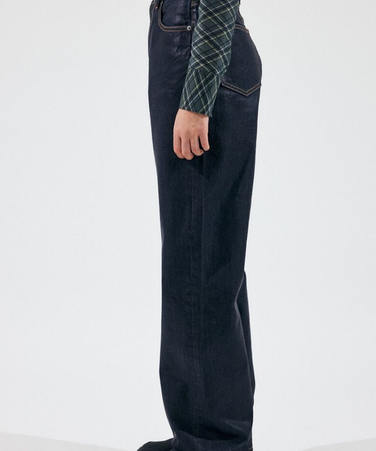 MOUSSY「HW COATED LOOSE STRAIGHT」|デニム|