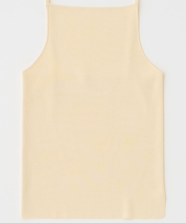 MOUSSY「SQUARE LINE ニットキャミ」|キャミソール|O/WHT1