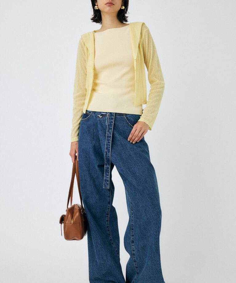 MOUSSY「SQUARE LINE ニットキャミ」|キャミソール|