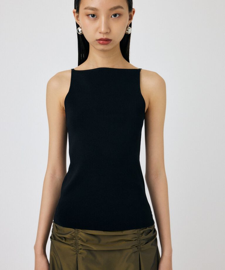 MOUSSY「SQUARE LINE ニットキャミ」|キャミソール|