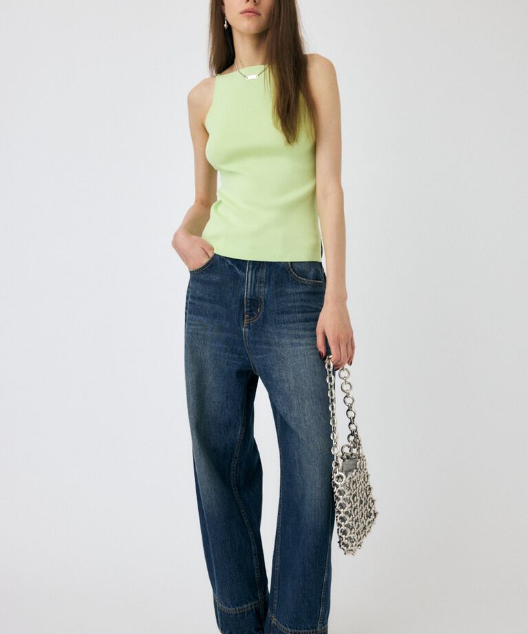 MOUSSY「SQUARE LINE ニットキャミ」|キャミソール|