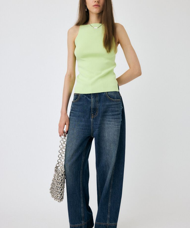 MOUSSY「SQUARE LINE ニットキャミ」|キャミソール|