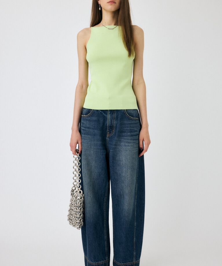 MOUSSY「SQUARE LINE ニットキャミ」|キャミソール|