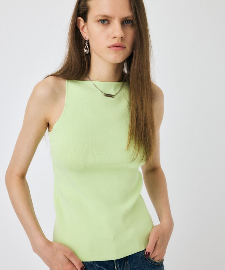 MOUSSY「SQUARE LINE ニットキャミ」|キャミソール|