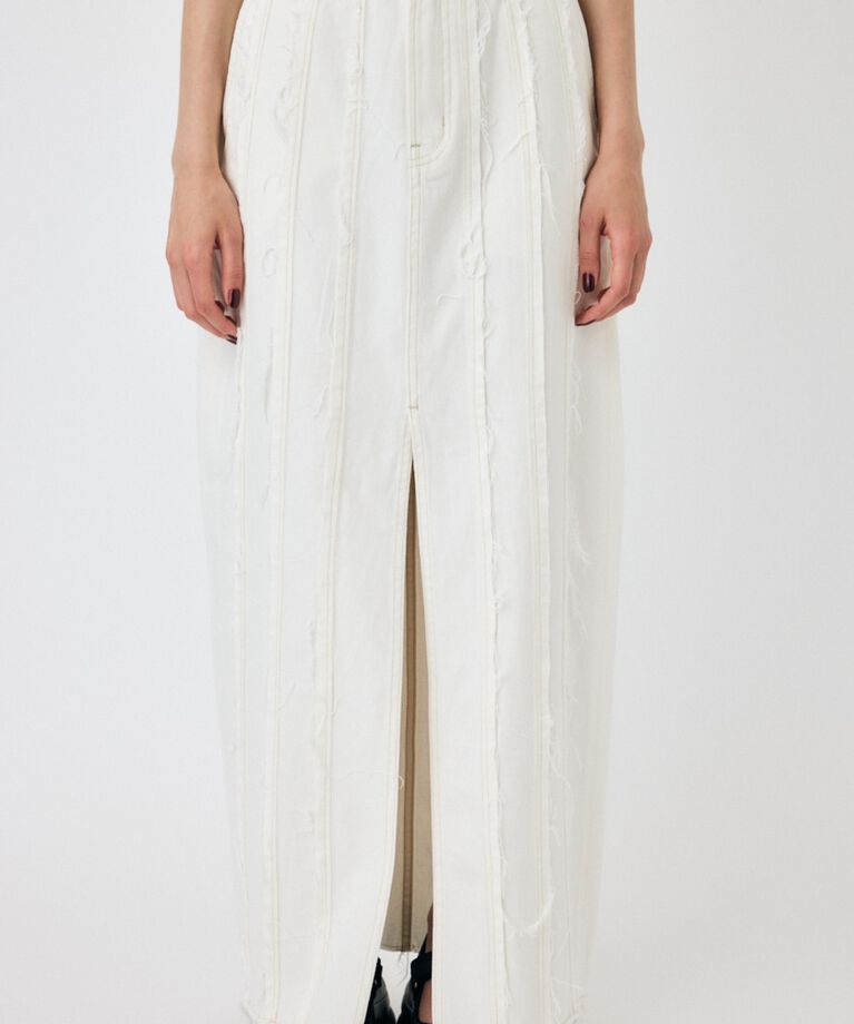 MOUSSY「FRONT SLIT FRINGE スカート」|スカート|