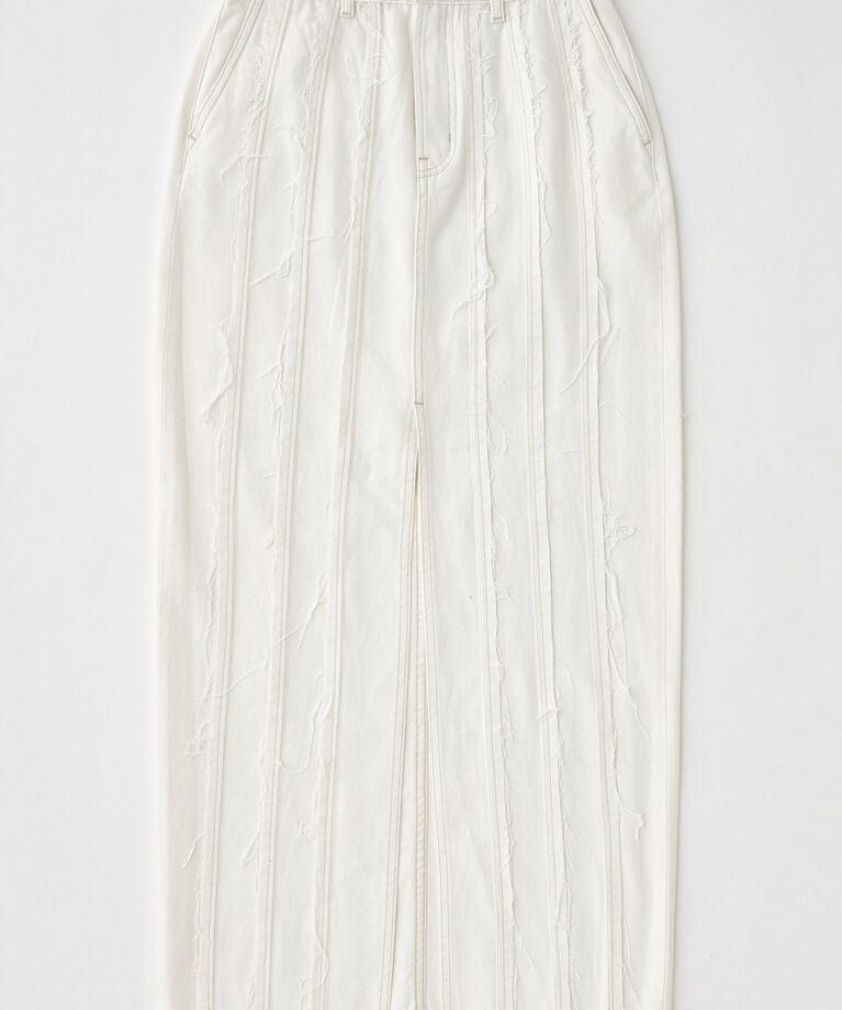 MOUSSY「FRONT SLIT FRINGE スカート」|スカート|