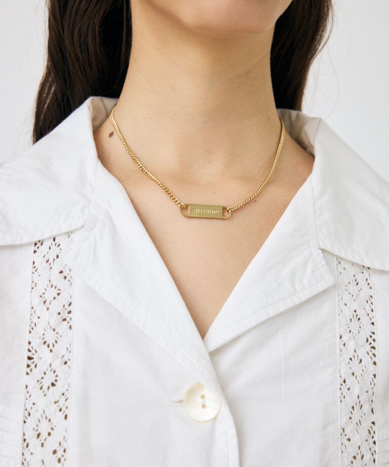 MOUSSY「PLATE CHAIN チョーカー」|ネックレス|GLD