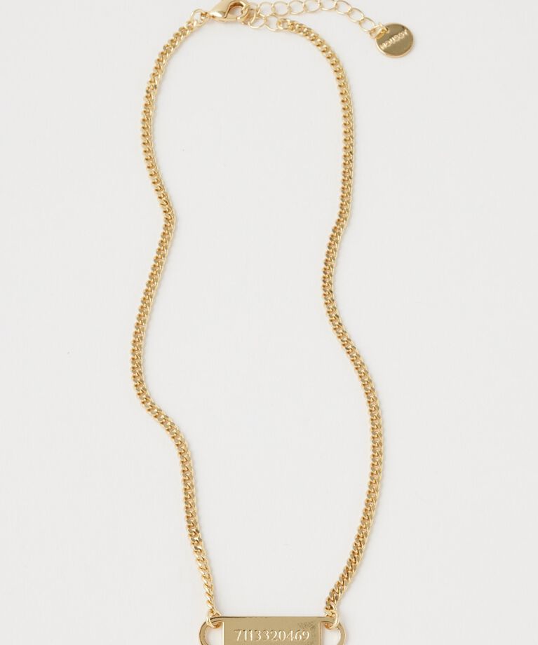 MOUSSY「PLATE CHAIN チョーカー」|ネックレス|