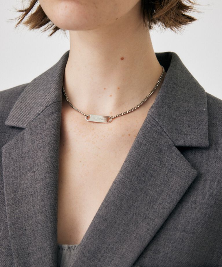 MOUSSY「PLATE CHAIN チョーカー」|ネックレス|SLV