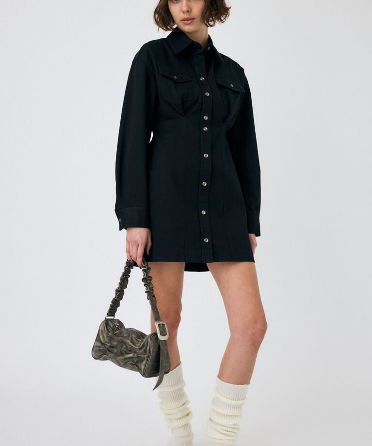 MOUSSY「WAIST TUCK ミニドレス」|ワンピース|