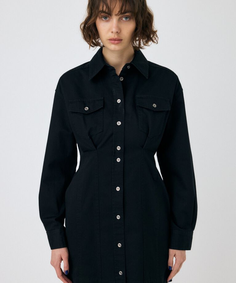 MOUSSY「WAIST TUCK ミニドレス」|ワンピース|