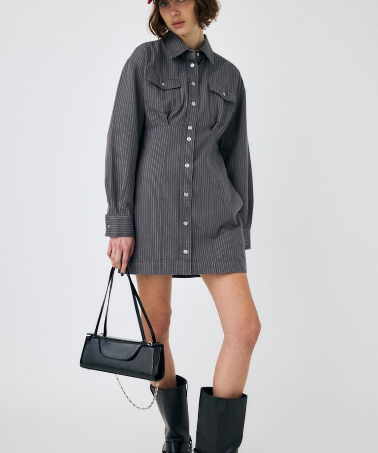 MOUSSY「WAIST TUCK ミニドレス」|ワンピース|