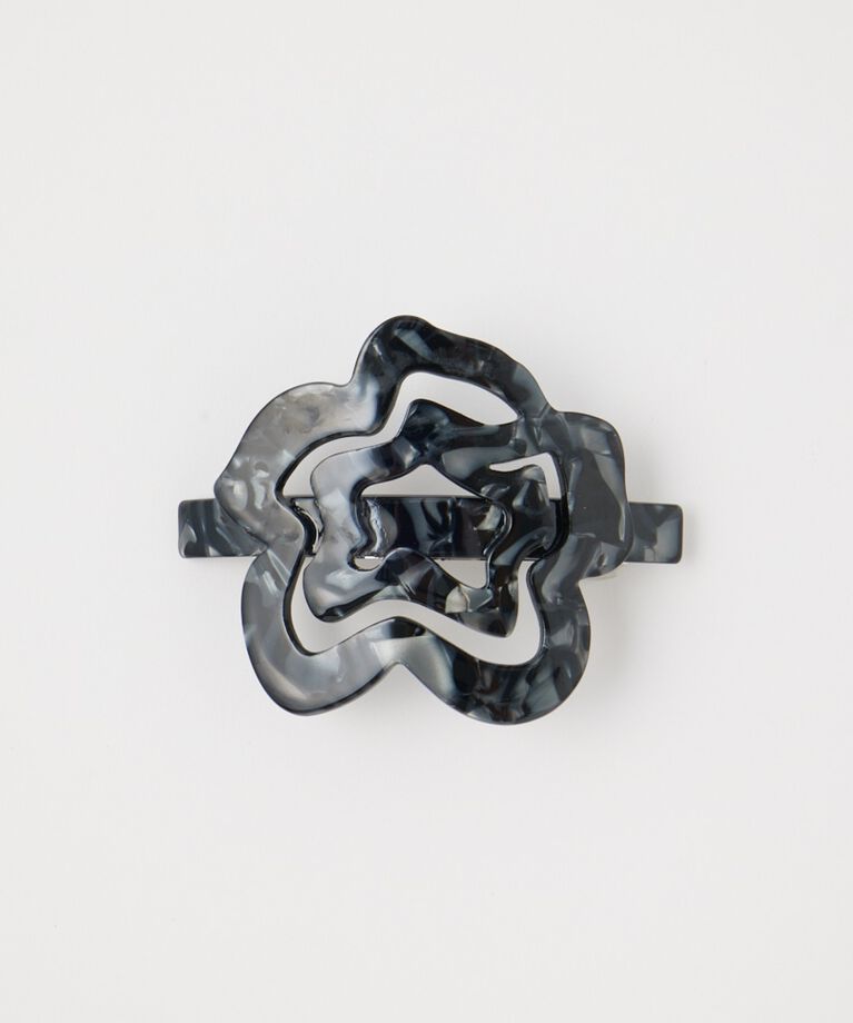 MOUSSY「MARBLE FLOWER バレッタ」|その他|BLK