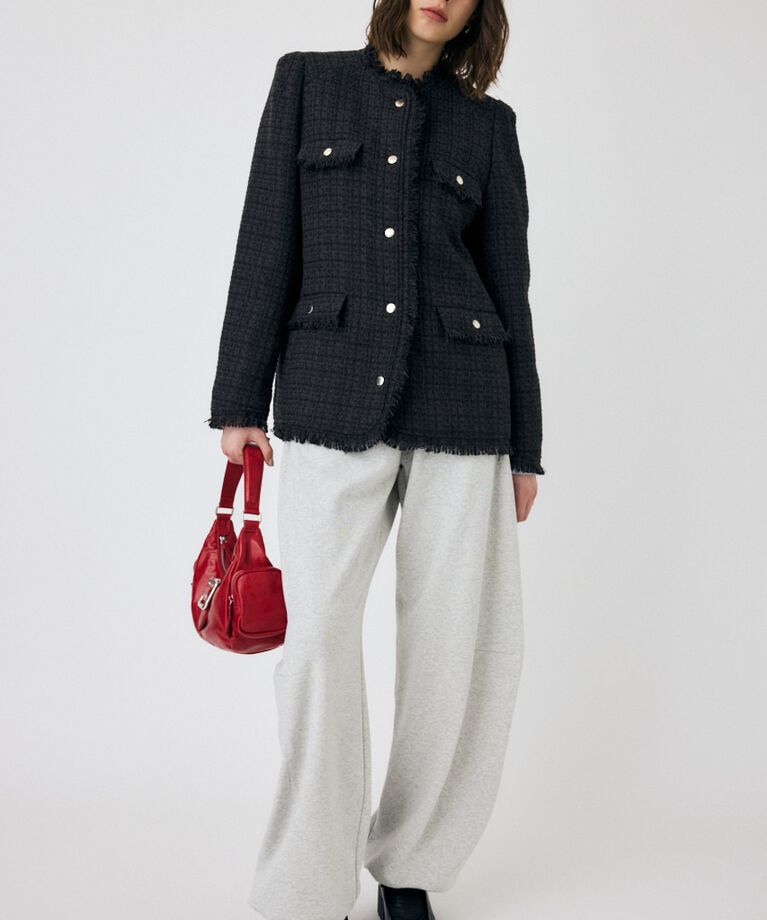 MOUSSY「VELOUR ツイード ジャケット」|その他|