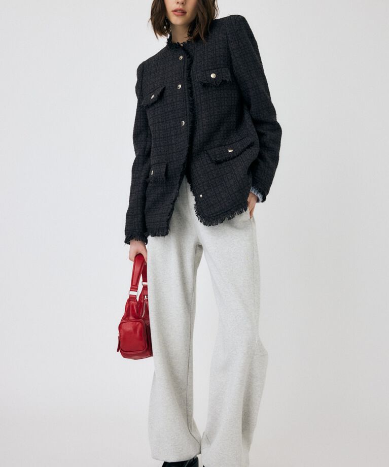 MOUSSY「VELOUR ツイード ジャケット」|その他|