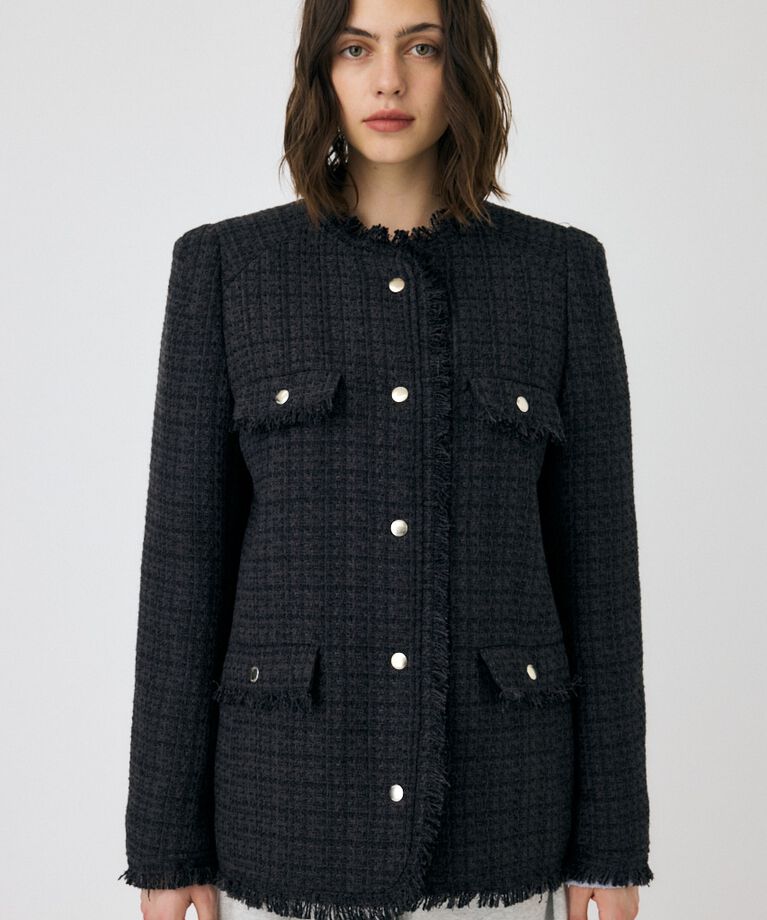 MOUSSY「VELOUR ツイード ジャケット」|その他|