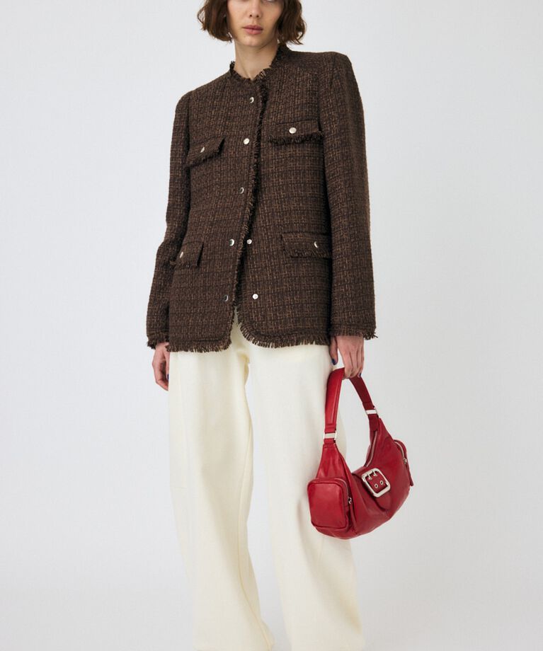 MOUSSY「VELOUR ツイード ジャケット」|その他|