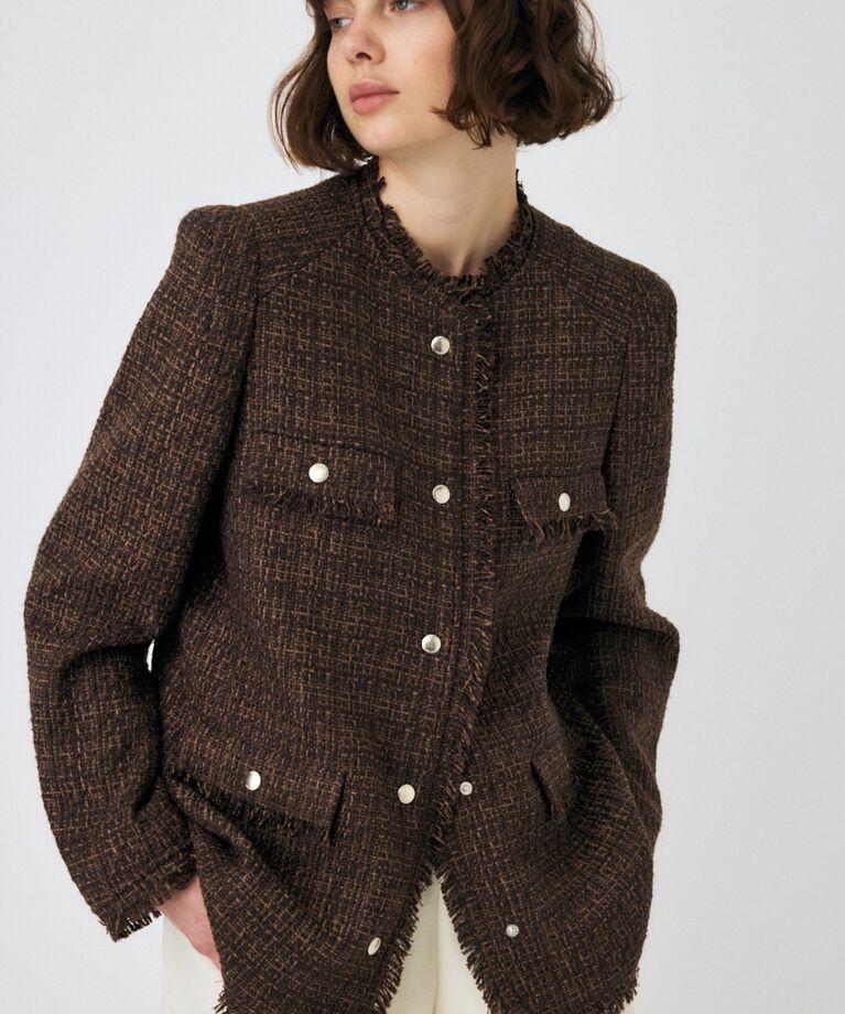 MOUSSY「VELOUR ツイード ジャケット」|その他|