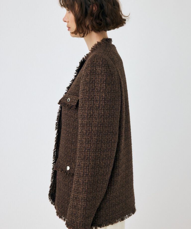 MOUSSY「VELOUR ツイード ジャケット」|その他|
