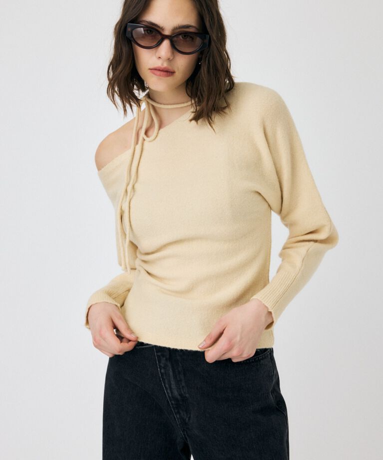 MOUSSY「ONE SHOULDER セーター」|ニット・セーター|IVOY3