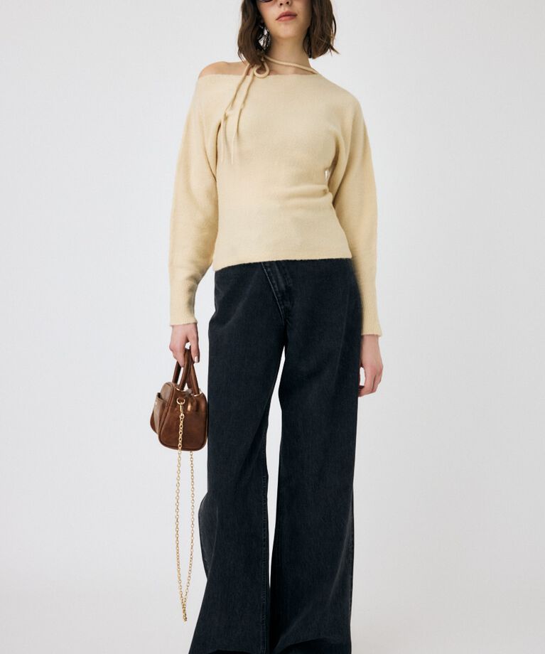 MOUSSY「ONE SHOULDER セーター」|ニット・セーター|