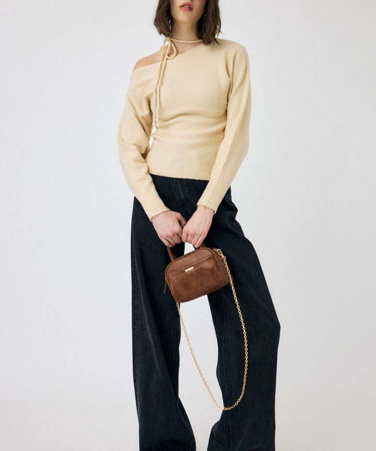 MOUSSY「ONE SHOULDER セーター」|ニット・セーター|